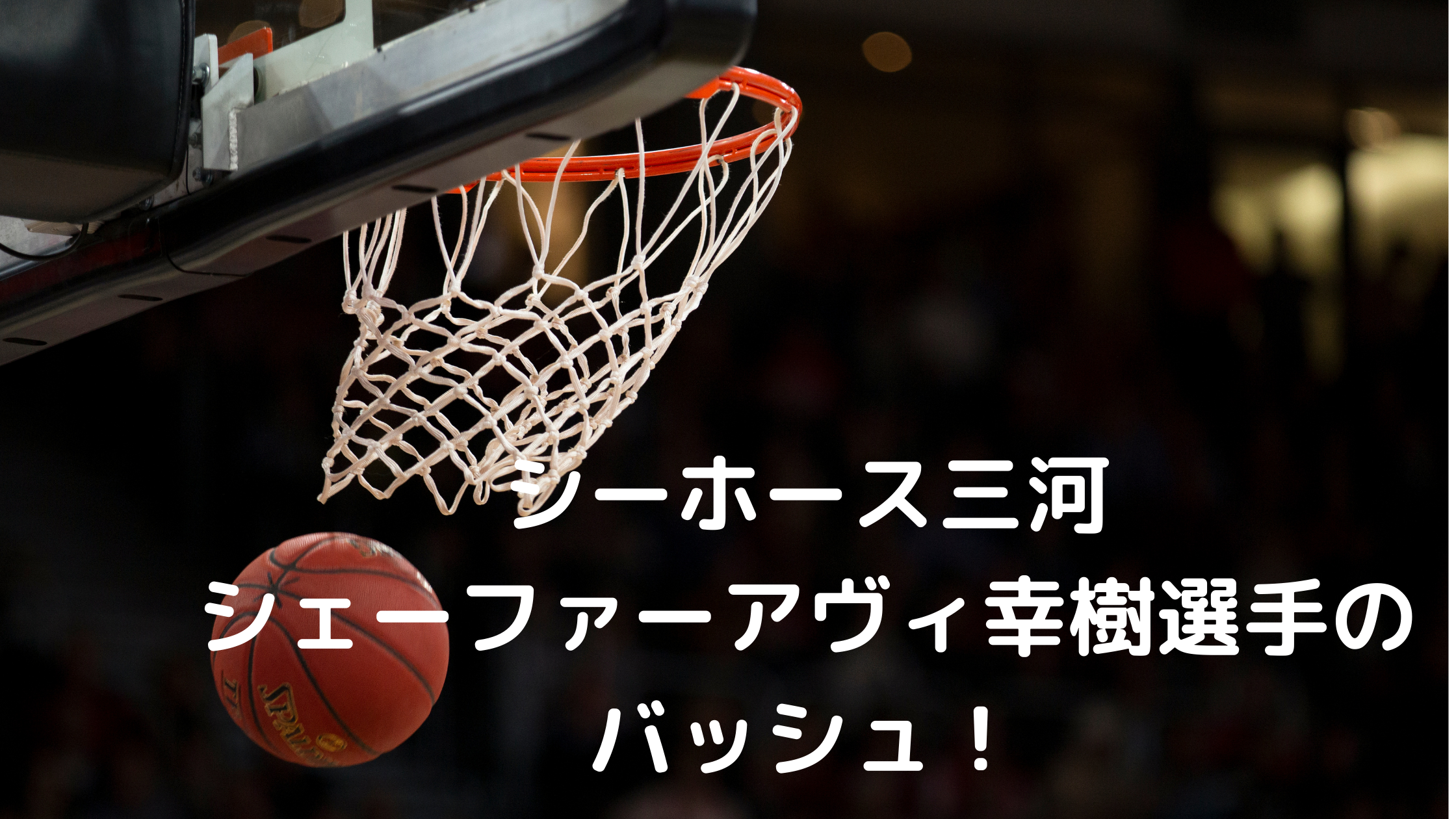 男子バスケット選手 Bリーグ シーホース三河 シェーファーアヴィ幸樹選手のバッシュ Tsukasa Blog